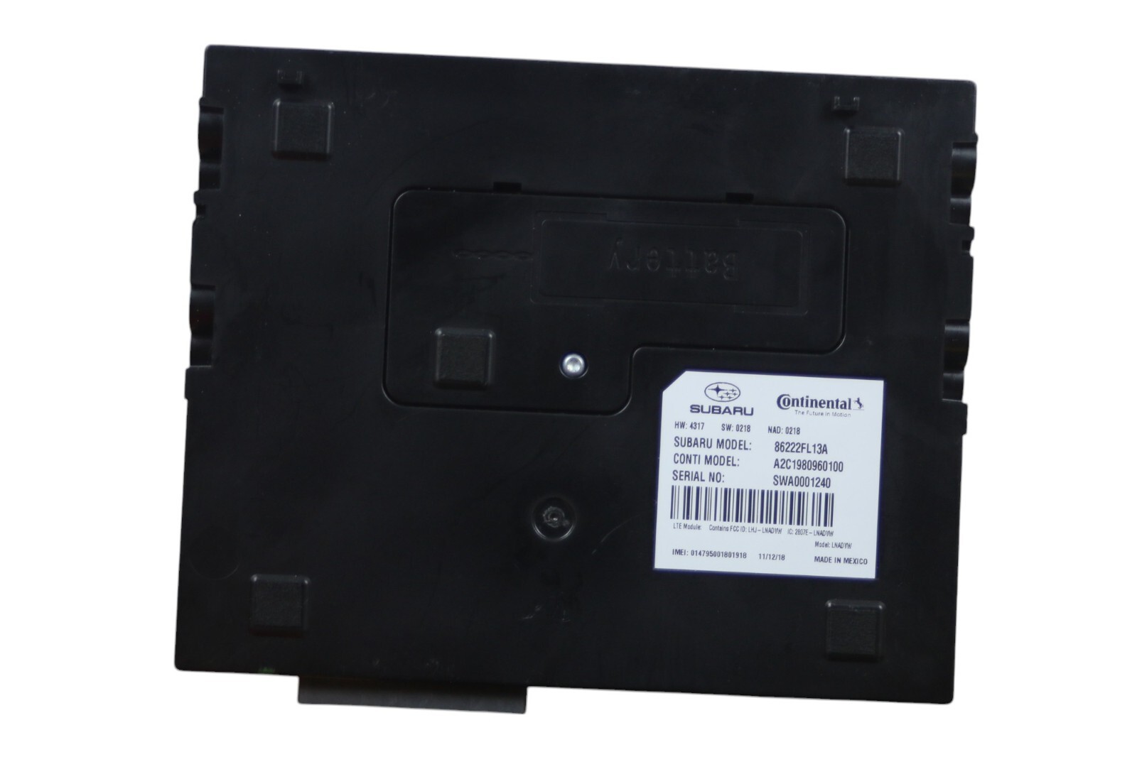 Communication Module Fits 2017-2021 Subaru Impreza 86222FL13A