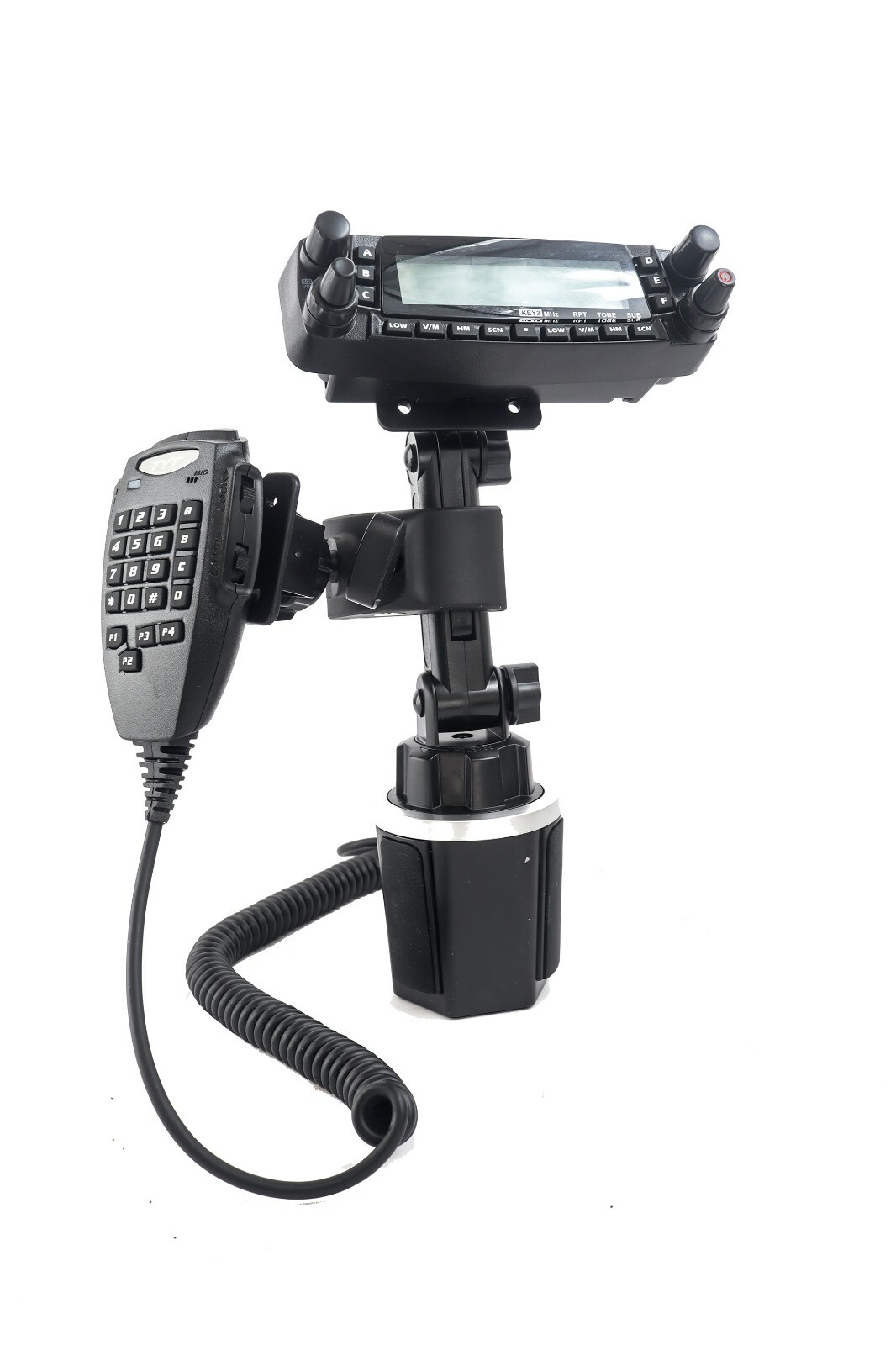 Cup Holder Mount With Mic hanger Yaesu FT-857 FT-7800 FT-7900 FT-8800 FT-8900