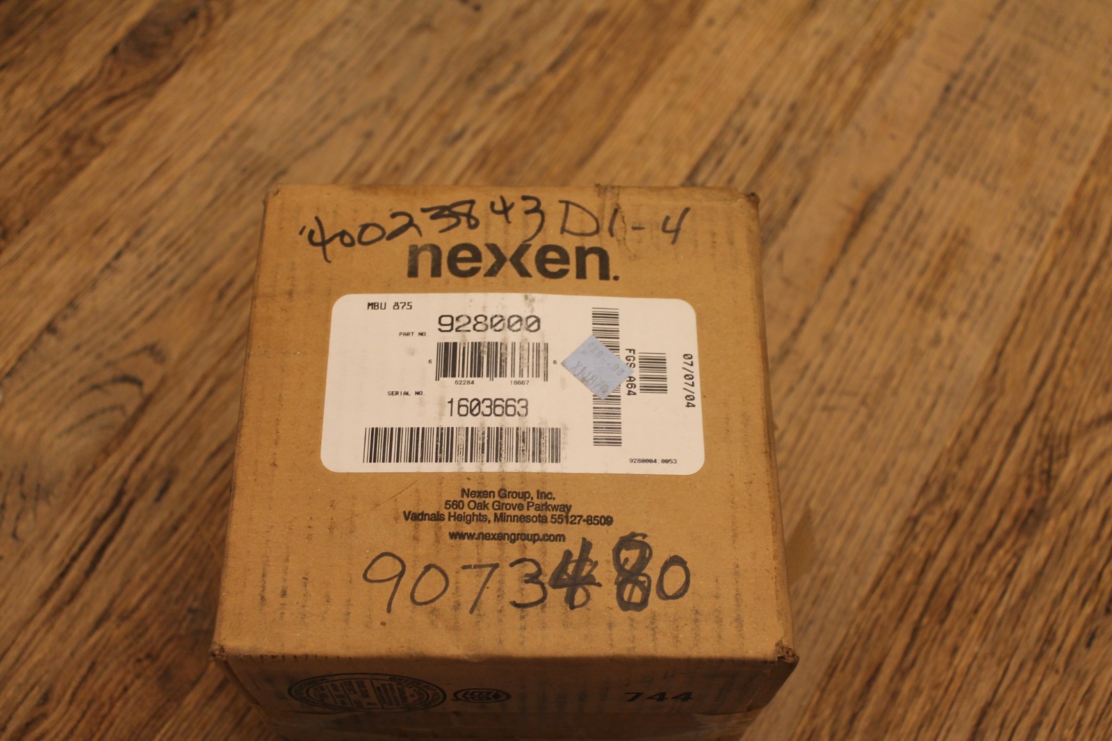 Nexen Air Brake Clutch, 928000, 32048, 120 PSI/ 8 Bar Max, MBU-875 NEW SEALED