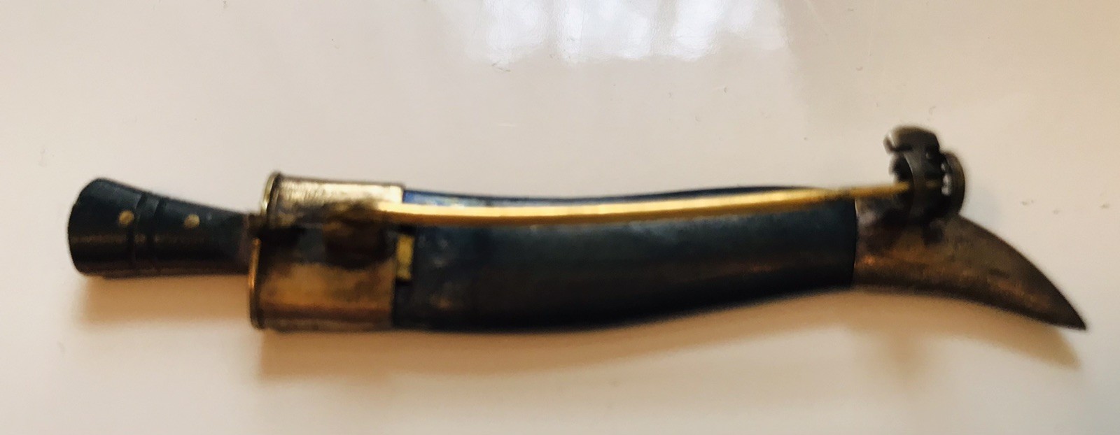 Vtg India Islamic Sikh Design Kirpan Dagger Khanjar Jambiya Curved Knife PIN