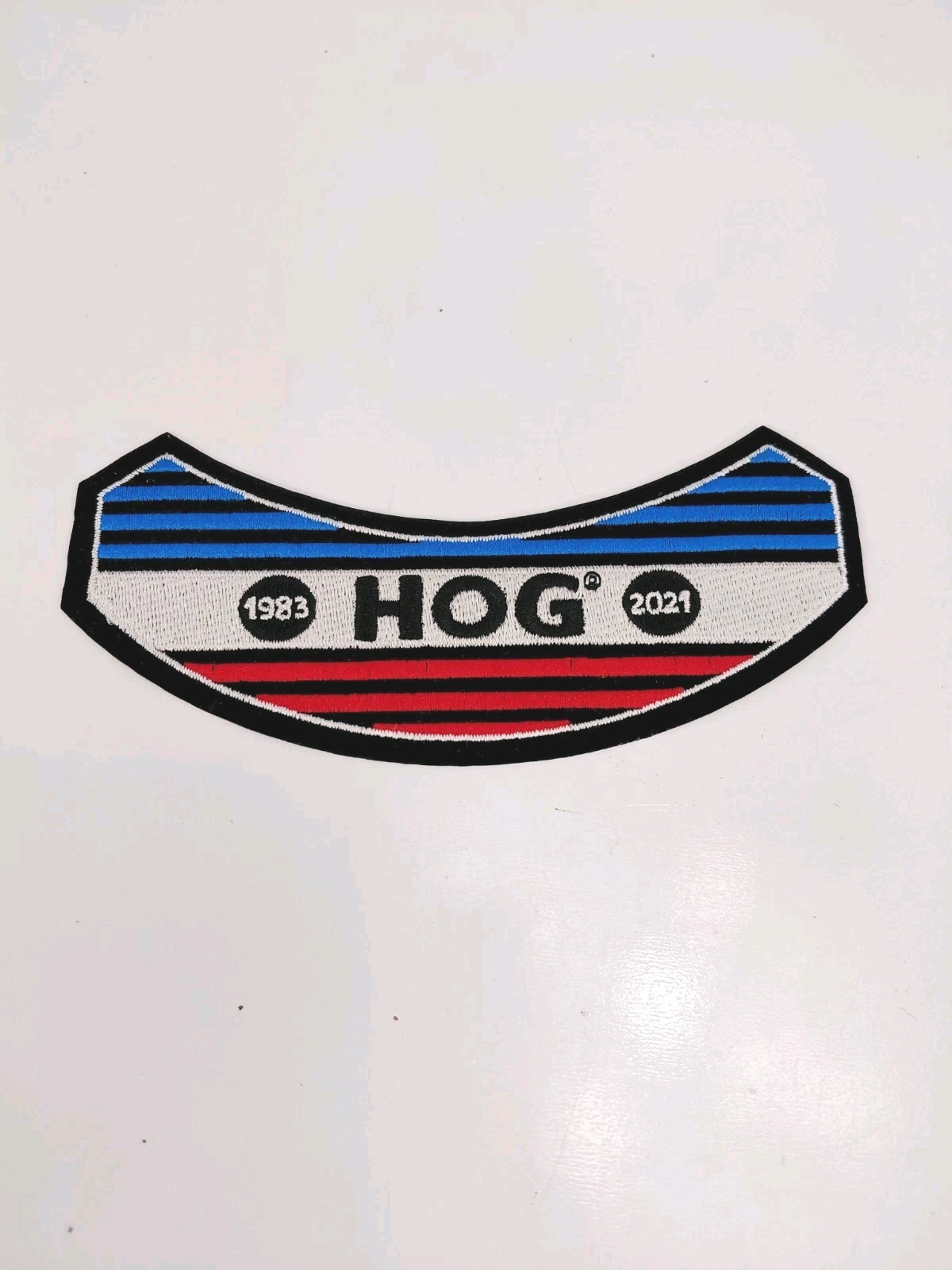 2021 Harley Davidson HOG Owners Group Patch Badge Jacket Wings Rocker Black