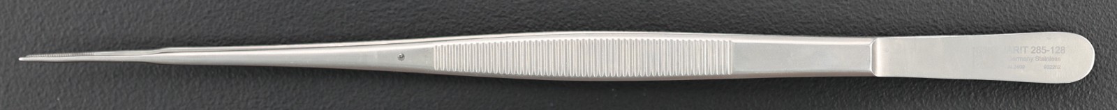 Jarit 285-128 Gerald Dressing Forceps, Serrated, STR, 9.25" - Ultrasonic Cleaned
