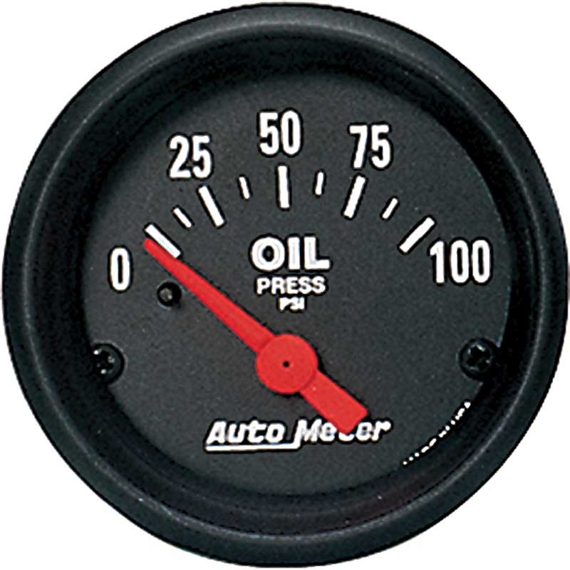 Auto Meter Z-Series 2-1/16" Short Sweep 0-100 PSI Electric Oil Pressure Gauge