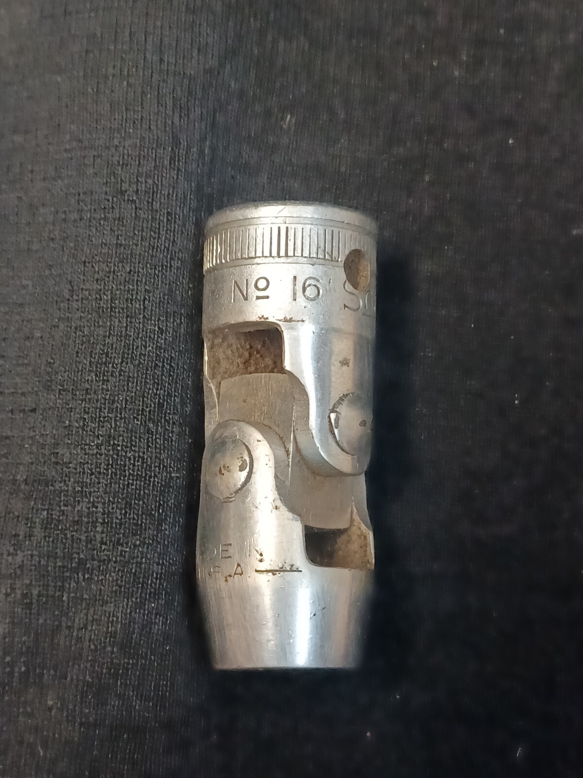 1940 Snap-on No. 16 1/2" Drive 1/2" SAE Flex or Universal Socket