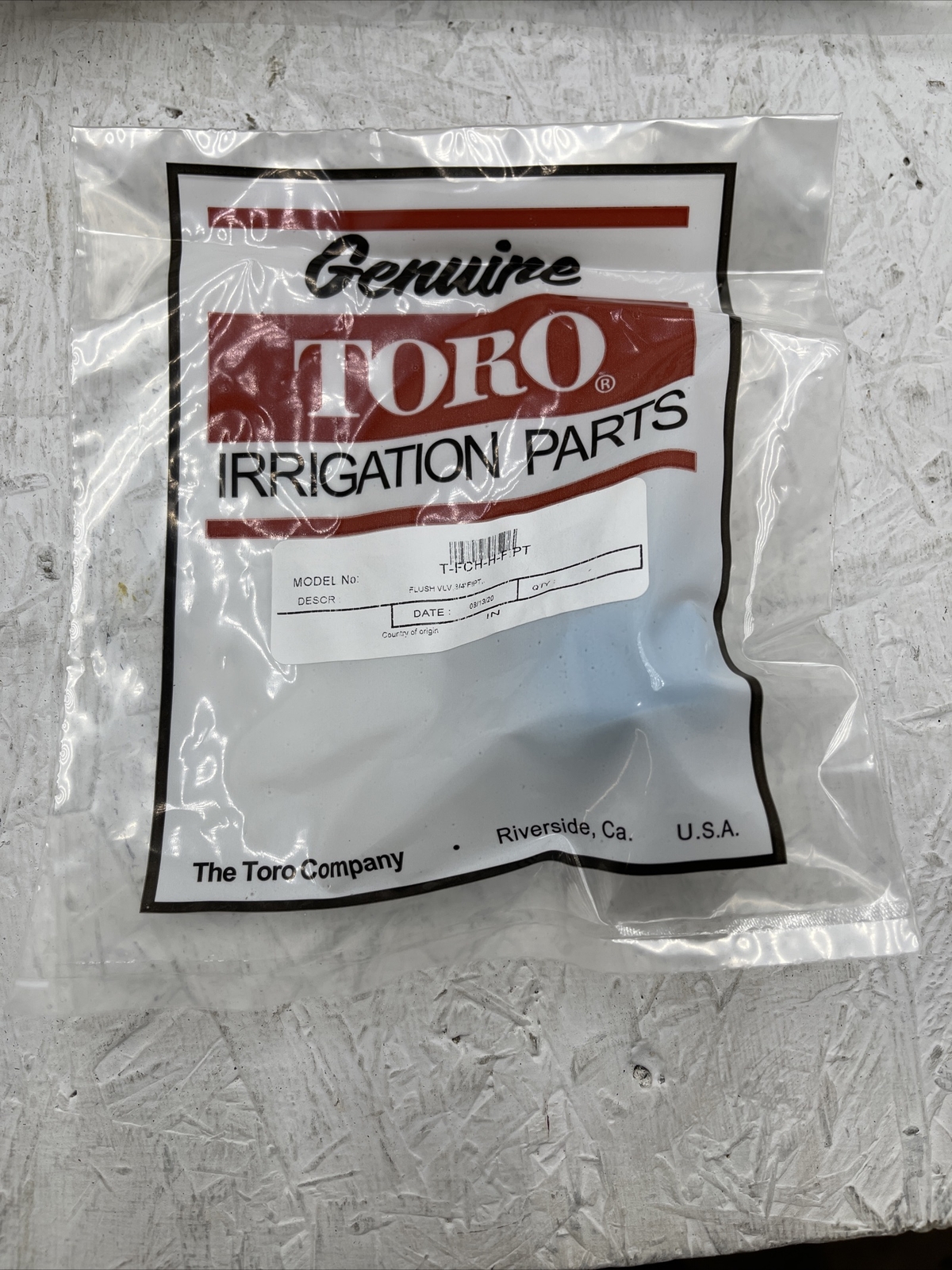 (Qty. 25) Toro T-FCH-H-FIPT Flush Valve 3/4"