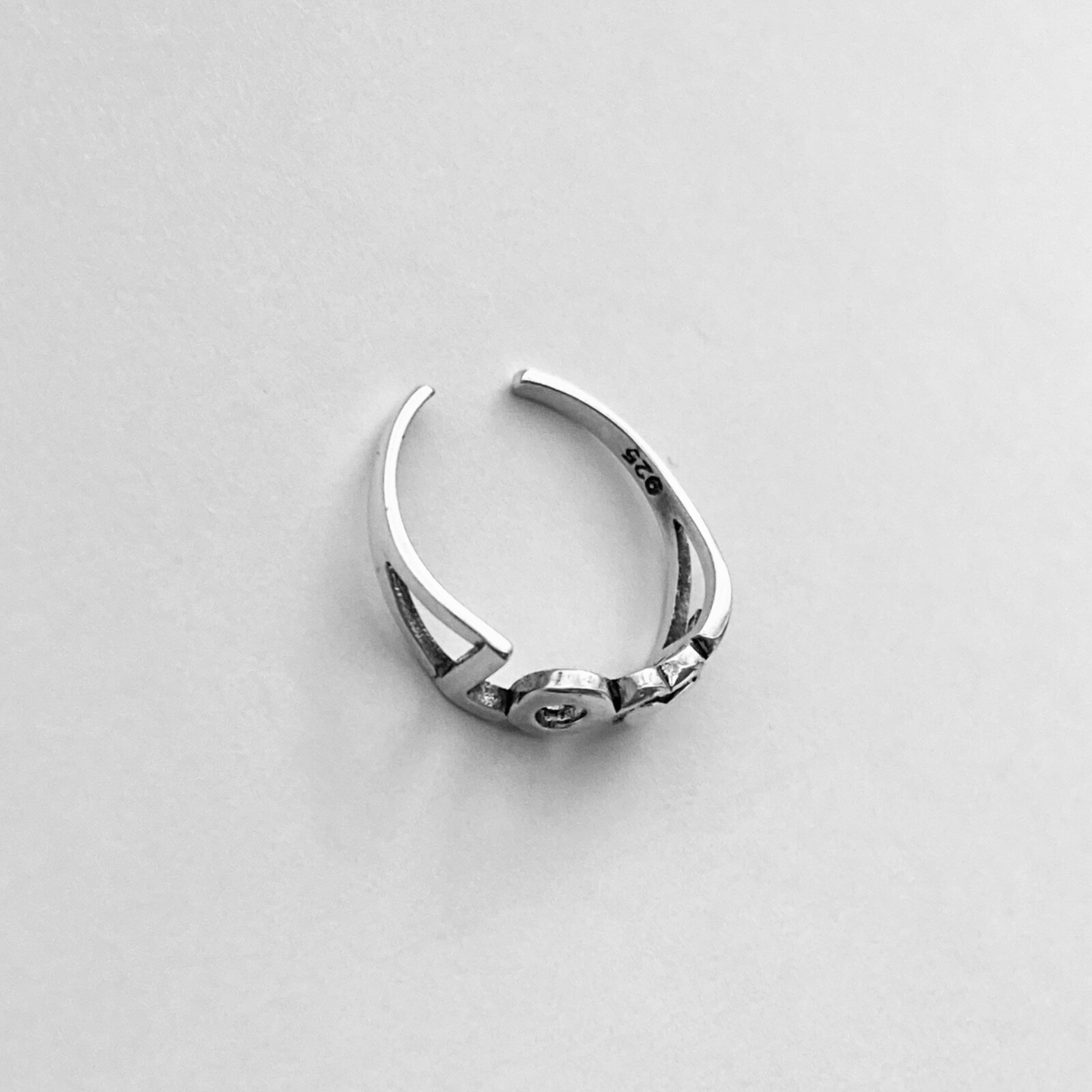 Sterling Silver Love Toe Ring, Silver Rings, Dainty Ring, Heart Ring