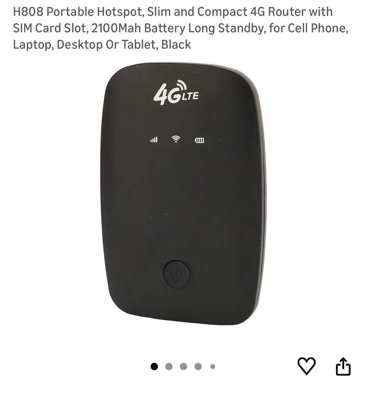 H808 Portable Hotspot, Slim And Compacted