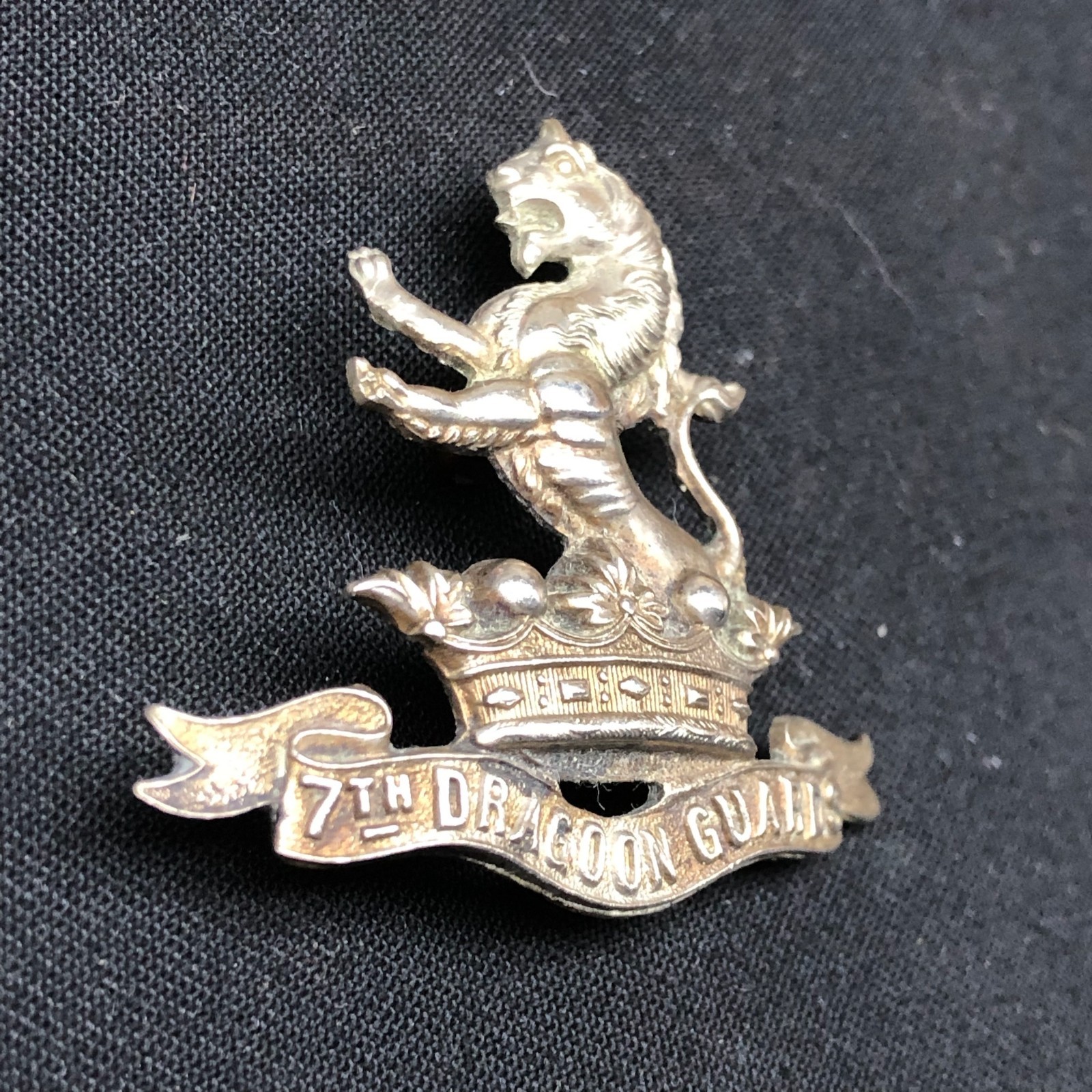 Original WW2 British Army Cap Badge - 7th Dragoon Guards
