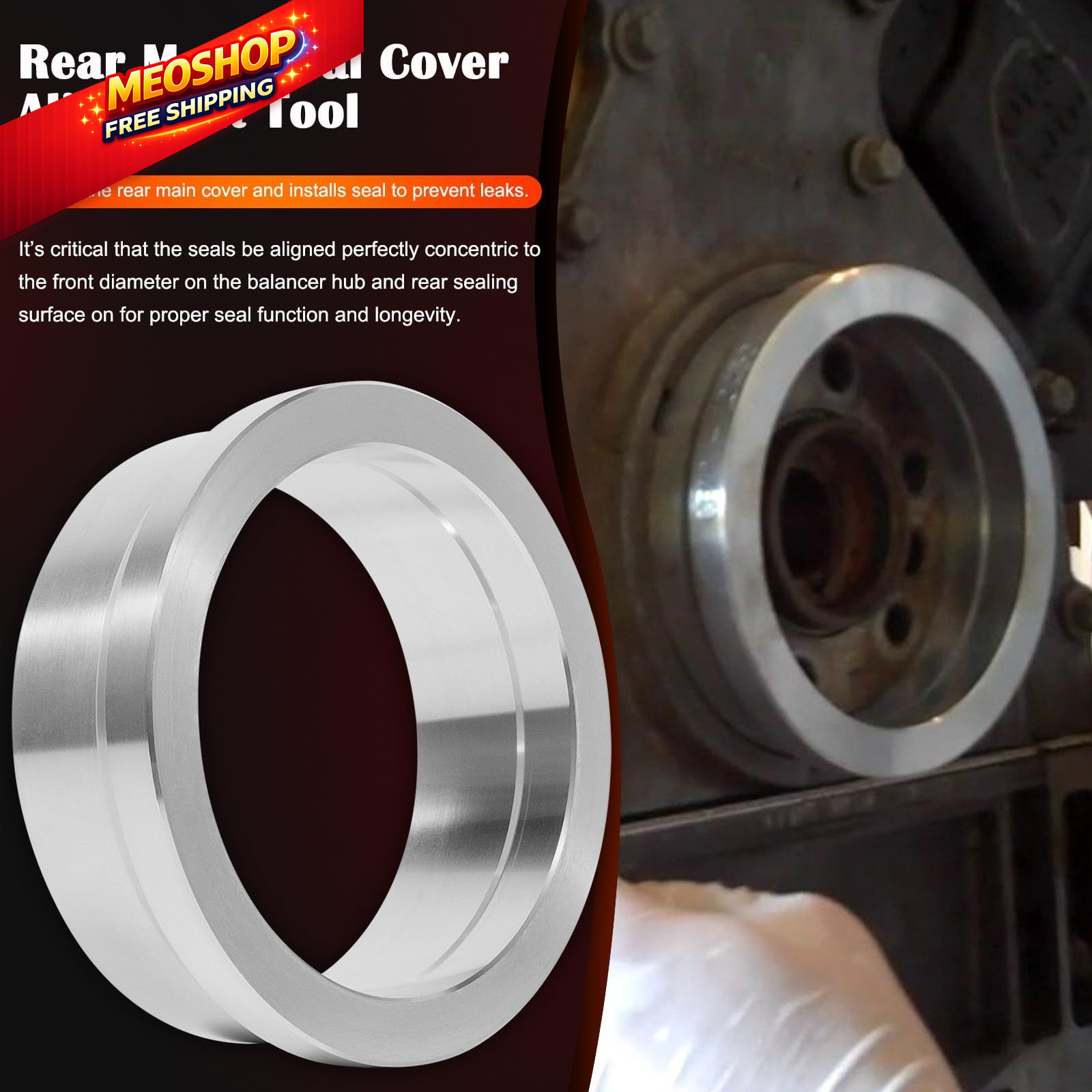 Front and Rear Cover Billet Alignment Tool & Oil Pan