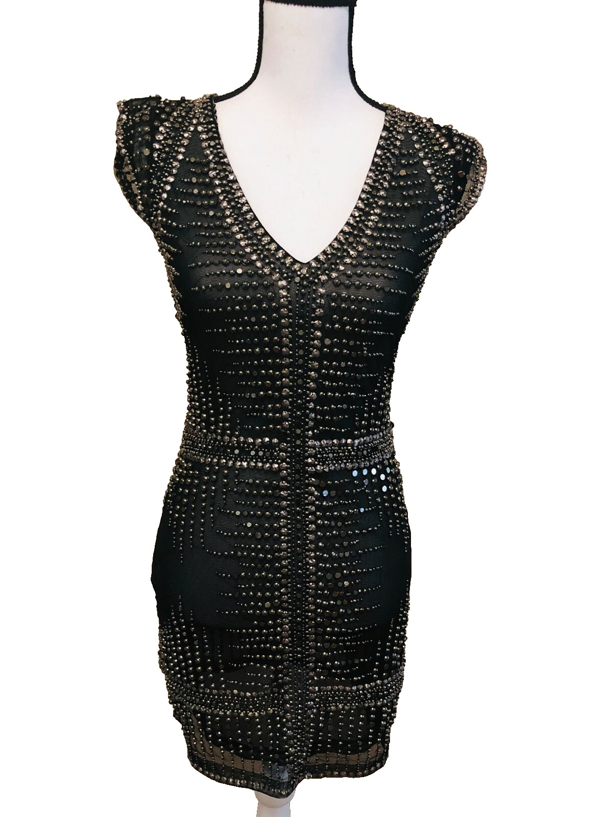 Diamond for Eden Dress Dress Size 0 XS heavy  beaded studded  Designer