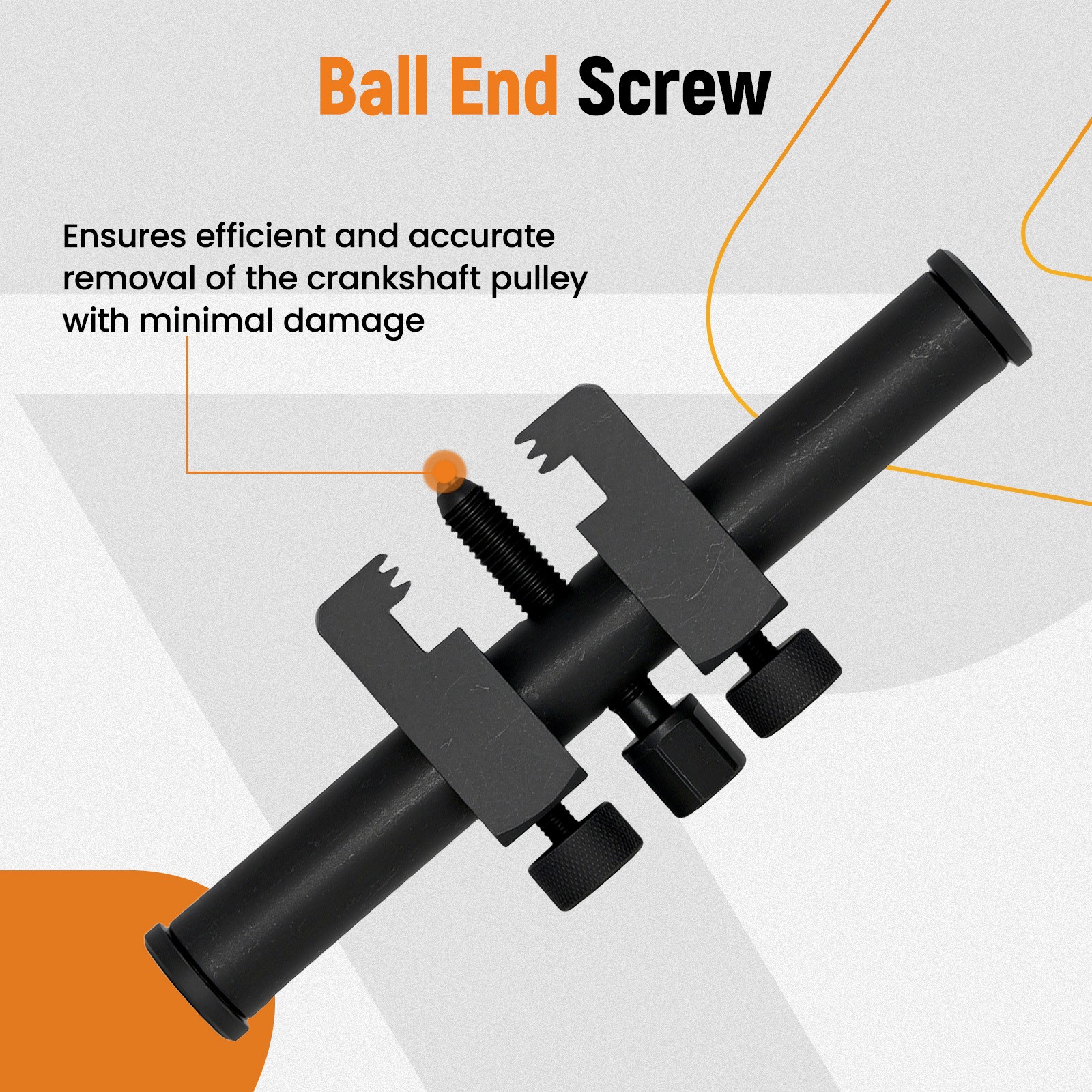 Professional Puller For Ribbed Drive Pulley Crankshaft Remover New Tool
