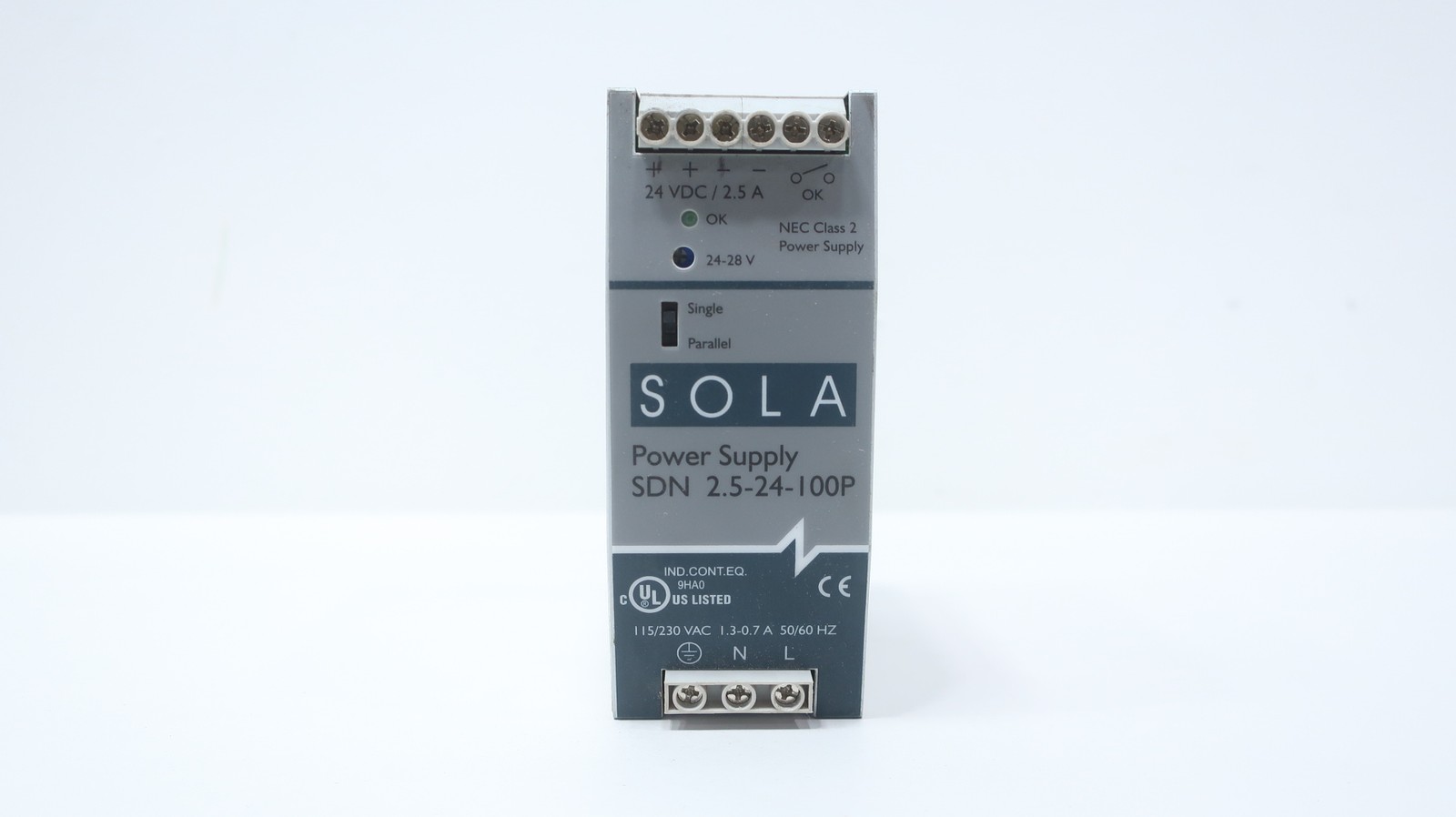 Emerson SDN 2.5-24-100P Sola Power Supply 115/230v-ac 2.5a 24v-dc