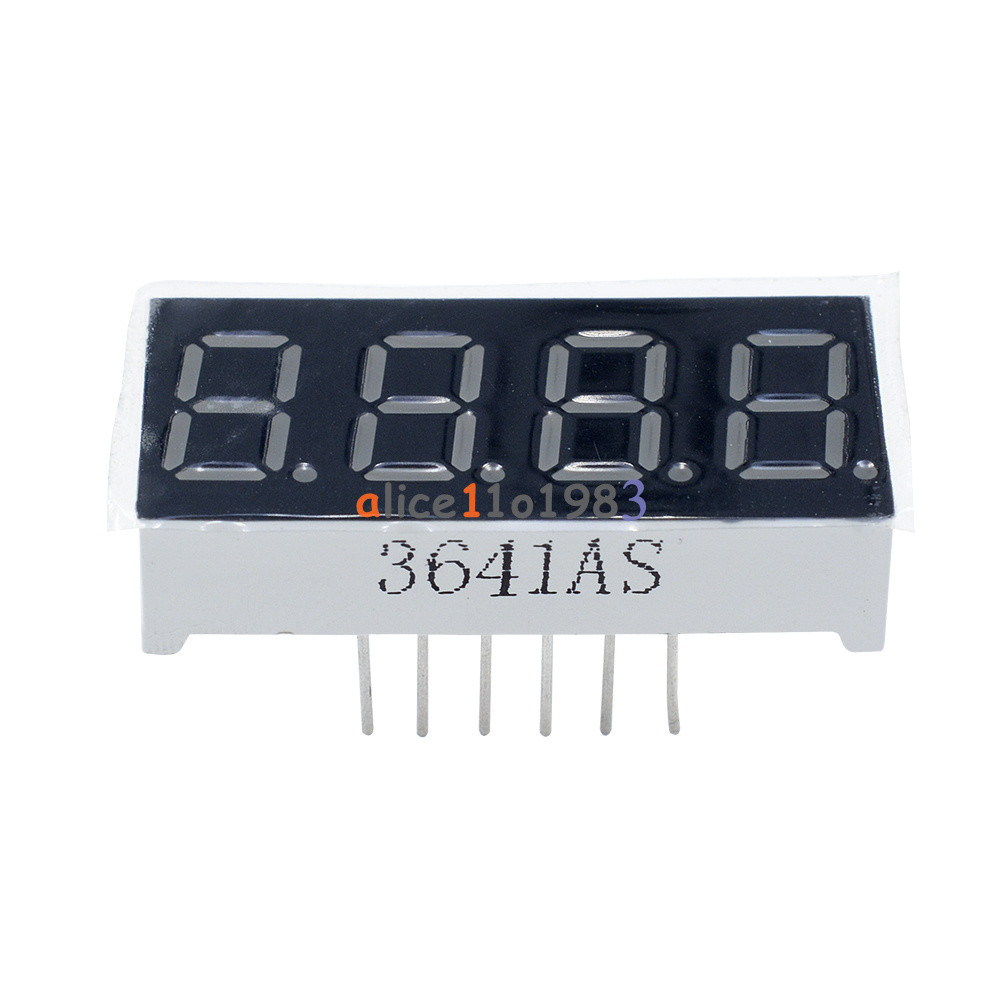 2/5/10PCS 0.36inch 7 Segment 4 Common Cathode 0.36" RED LED Digital Display