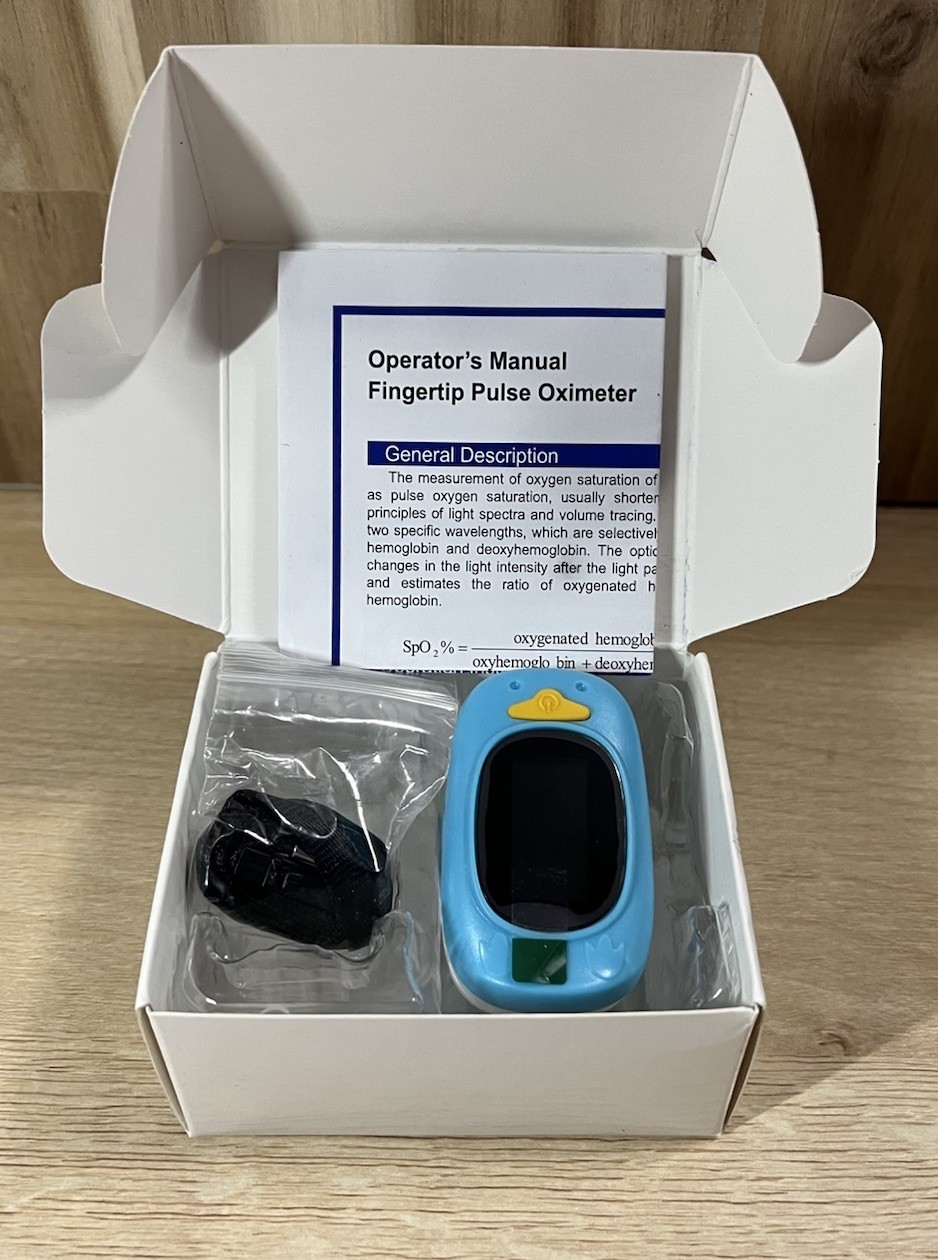 Baby Kids Finger Pulse Oximeter Pediatric SpO2 PR for Neonatal Children 1-12Year