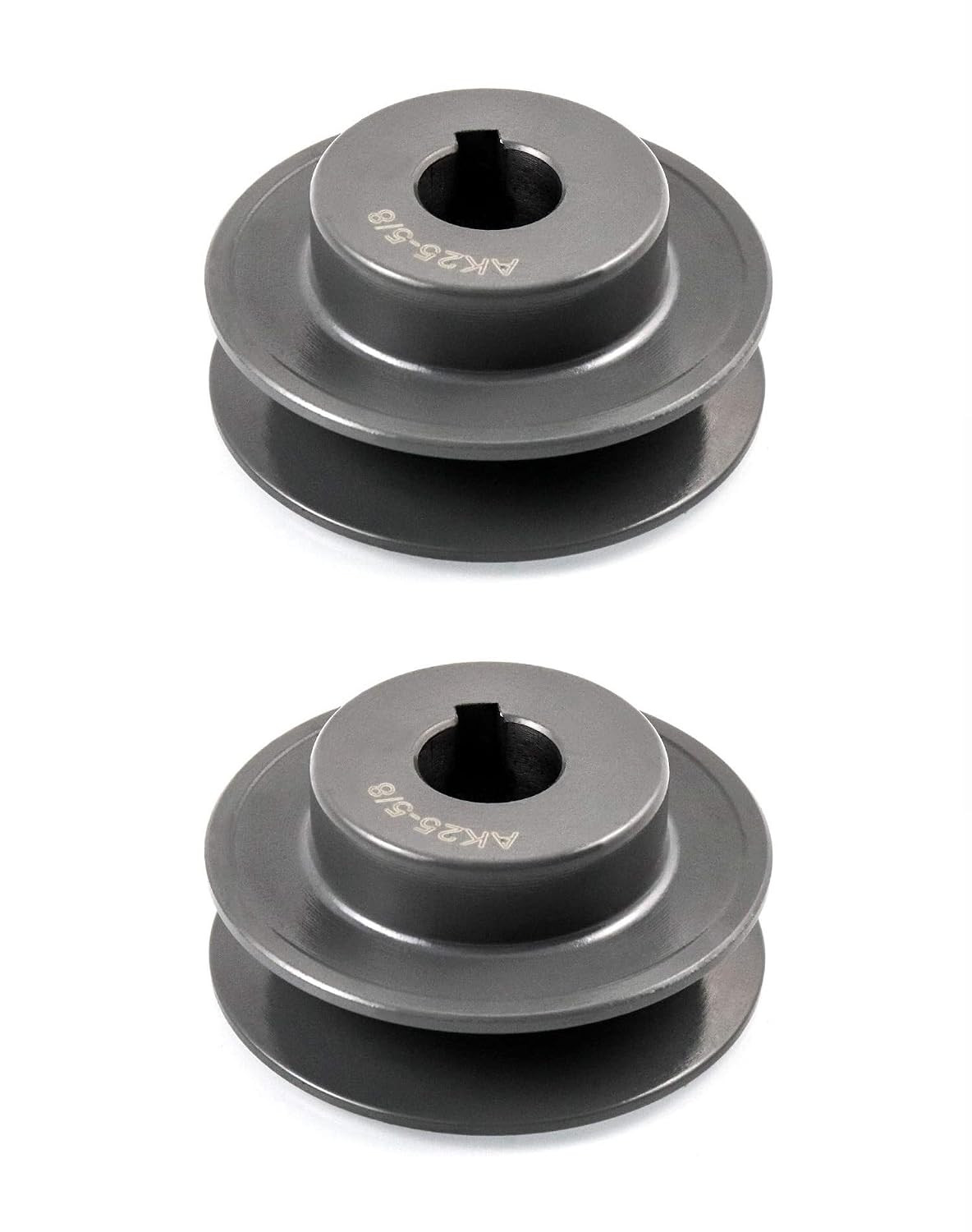 Single Groove Web Sheaves, 2-1/2"OD 5/8"Bore V-Belt Sheave for V-Belt, 2 Pack