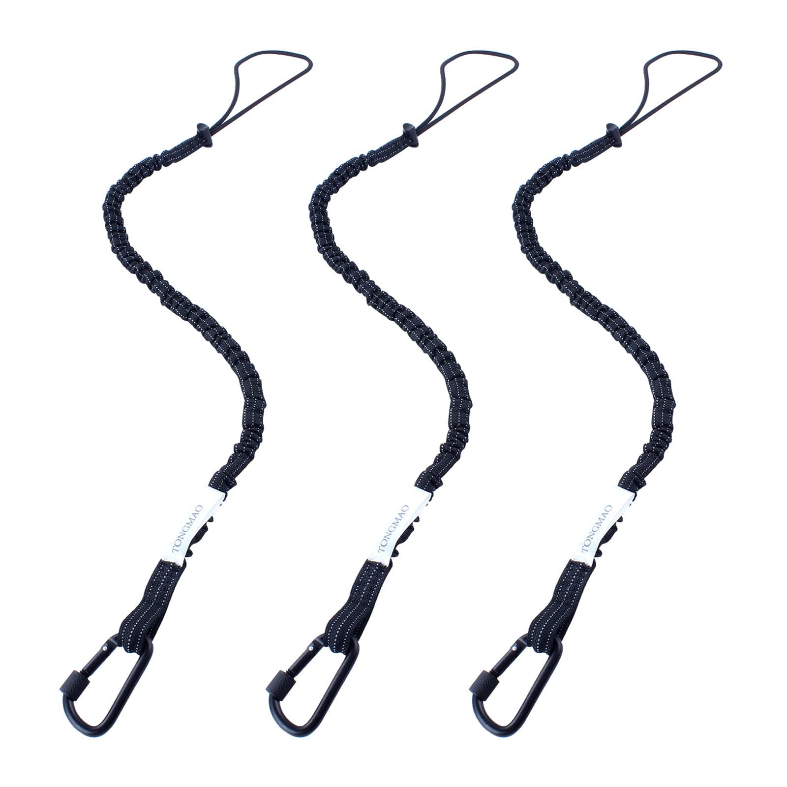 3 Pack Retractable Tool Lanyard, Safety Fall Protection Tools Leash with Alum...