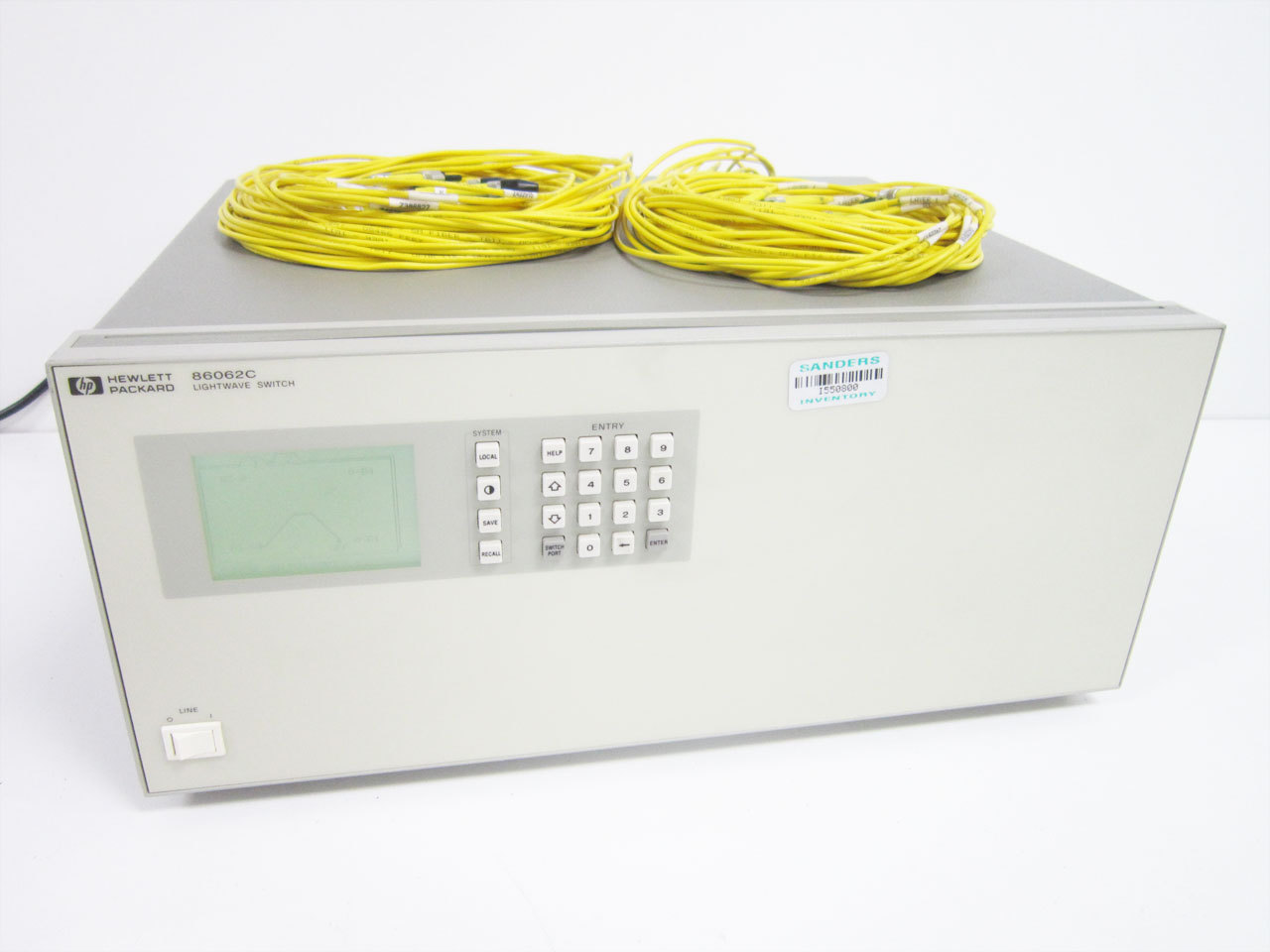 AGILENT HP 86062C FIBER LIGHTWAVE SWITCH DUAL 4X3