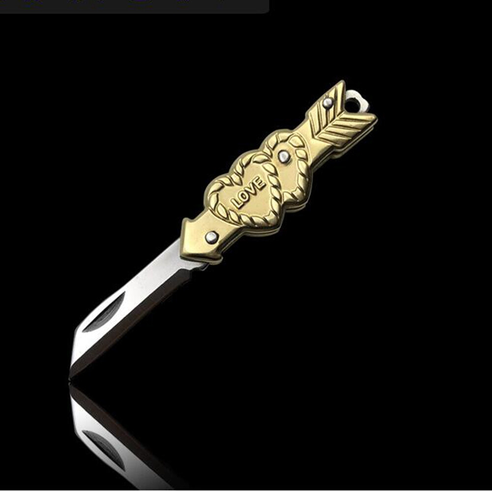 3pcs Outdoor Mini Folding Knife Keyring Small Pocket Keychain Men Gift Key Tools