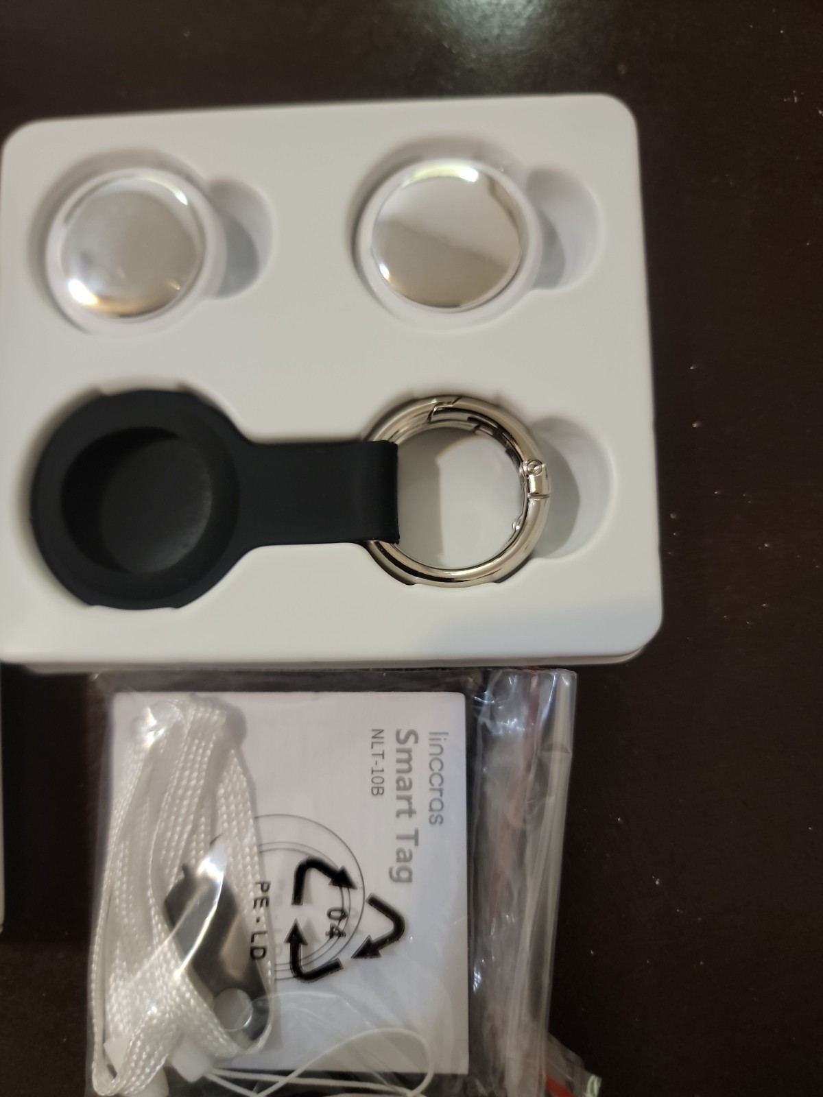 Air Tracker Tag 2 Pack [Apple MFi Certified] with Find My(iOS Only), Key Finder