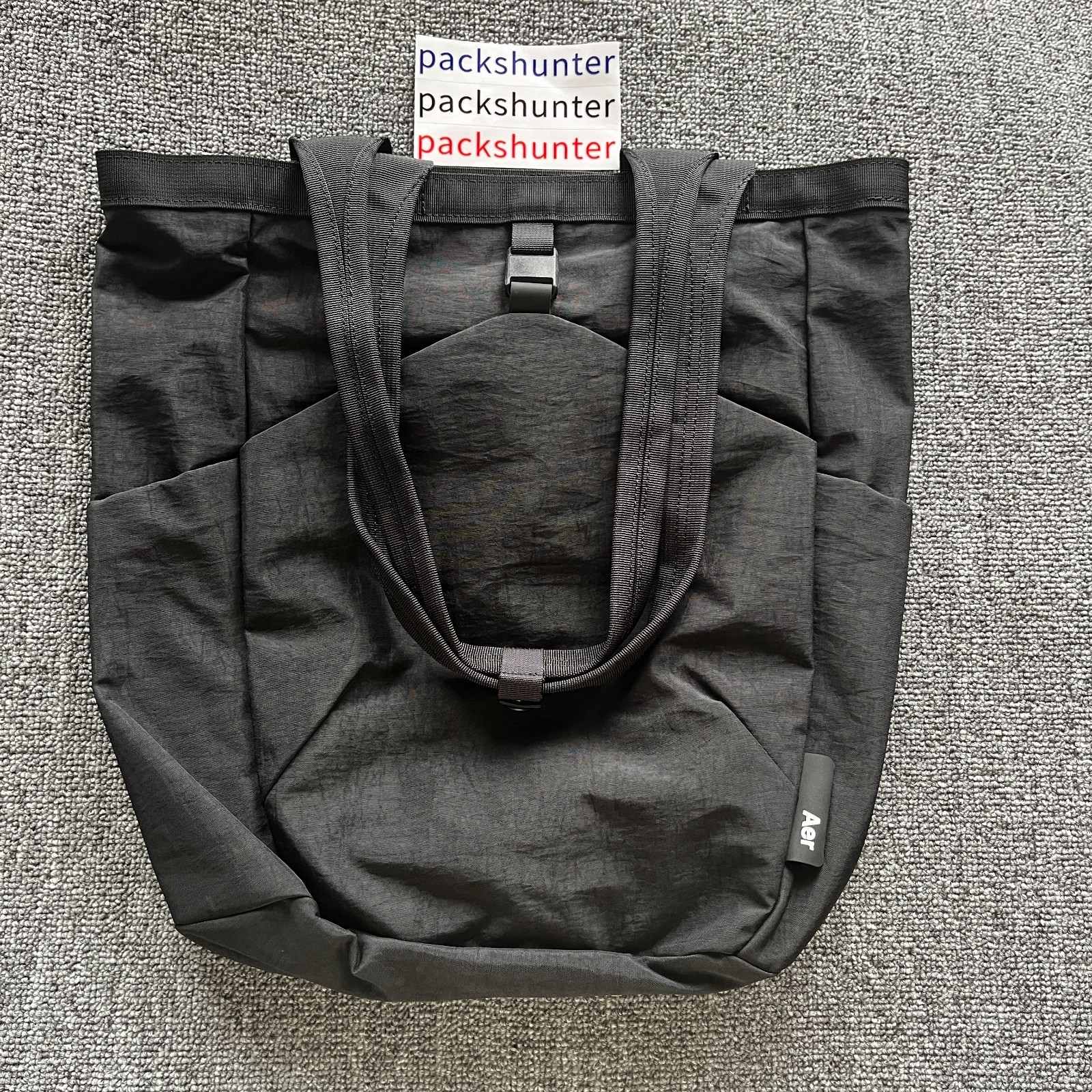 Aer Go Tote 2 (17.5L) Lightweight Packable Tote Bag | Black Cordura | NWOT - Act