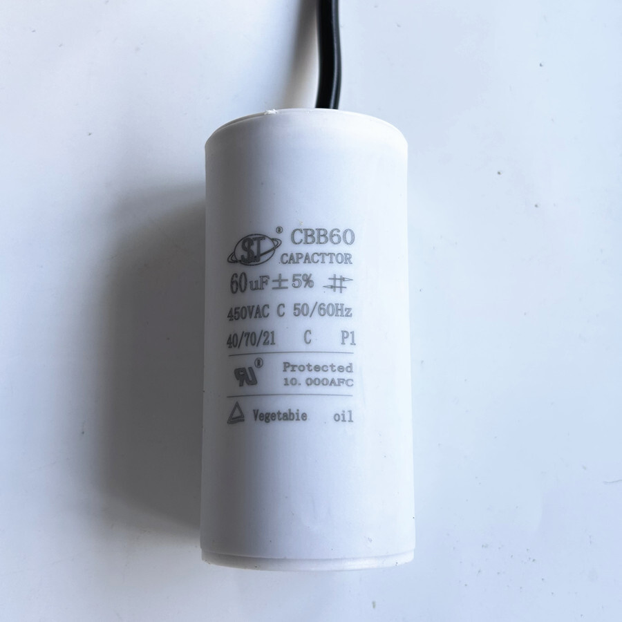 CBB60 60 MFD 60UF 450VAC 450V Motor START Running Capacitor (Wire)