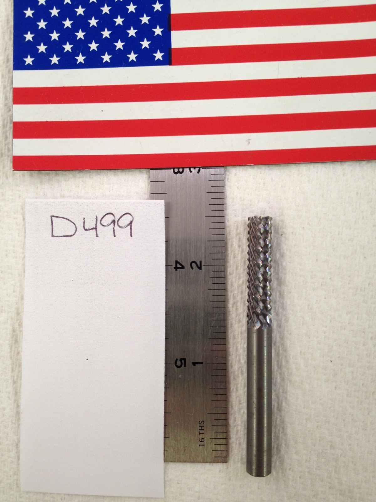 NEW FALCON / SGS 1/4" (.250) SHANK CARBIDE BURR SB-1L DIAMOND CUT END CUT {D499}