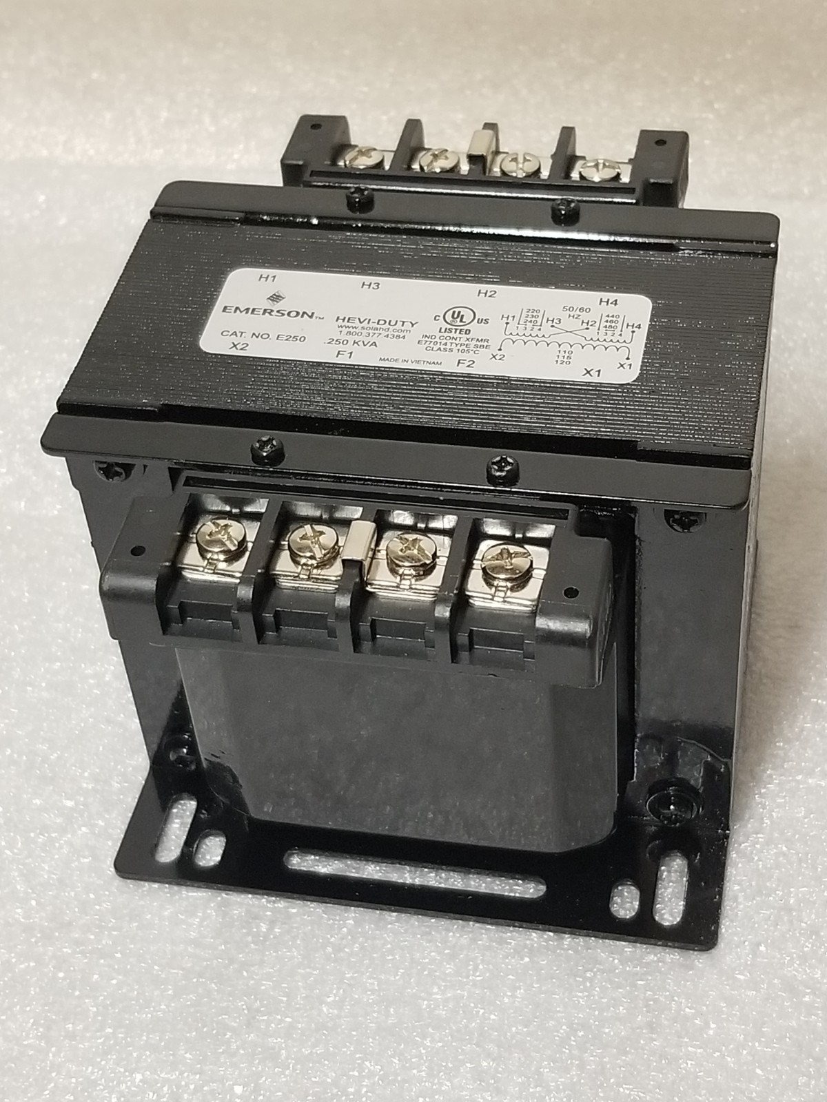 EMERSON E250 SolaHD 250VA Industrial Control Transformer 240-480VAC  New in Box