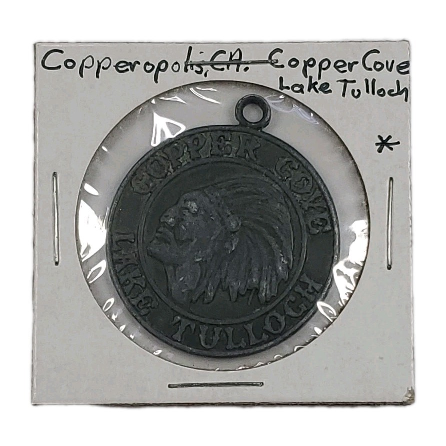 Copperopolis, CA Trade Token: Copper Cove Lake Tulloh Drop In Any Mailbox