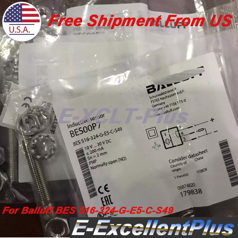 200mA Inductive Proximity Switch Sensor For BALLUFF BES 516-324-G-E5-C-S49