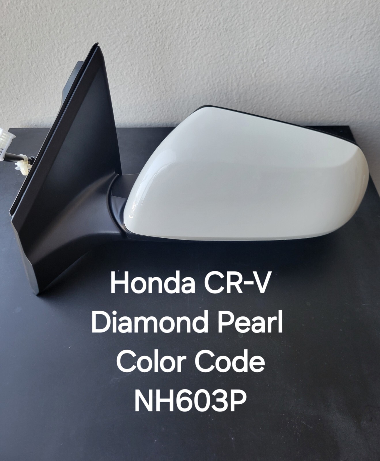 NEW PEARL WHITE mirror fits 2012-2016 Honda CR-V EX-L Driver Left Side Heated