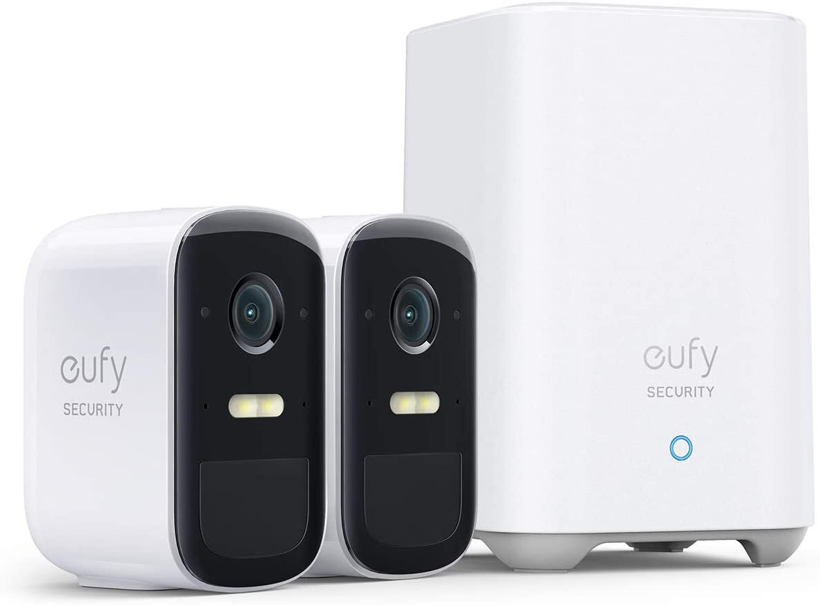 eufy security 2C Pro 2-Cam Kit Wireless Home Security System Night Vision 2K