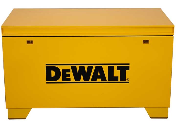 Montezuma DWXJSB36Y 36" DeWalt Jobsite Box Recessed Handles 7-Ga Forklift Rails