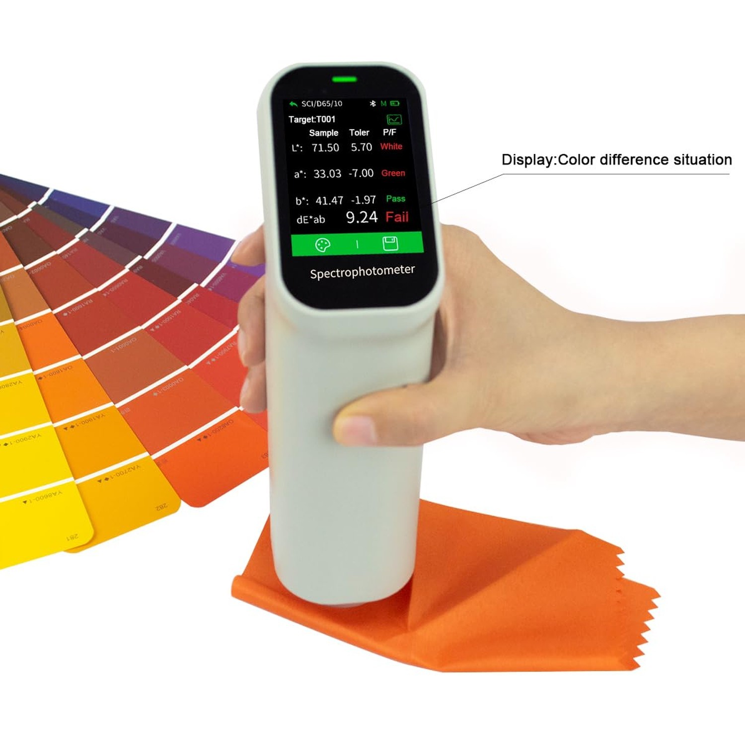 Professional Colorimeter VK10,30+ Parameters,Touch Screen Control, with APP a...