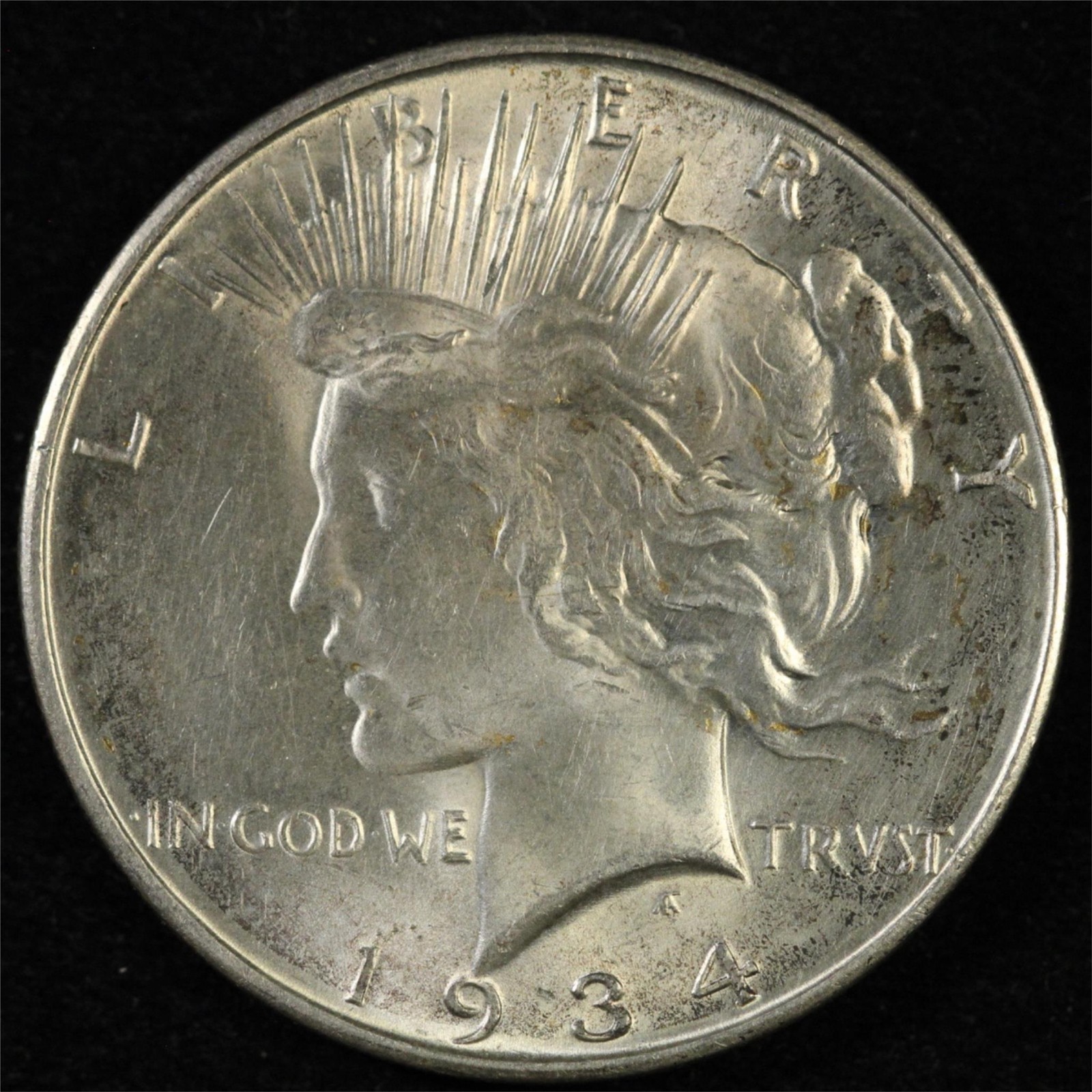1934-D $1 Silver Peace Dollar, VAM 3, DDO, Medium D, UNC - Free Shipping USA