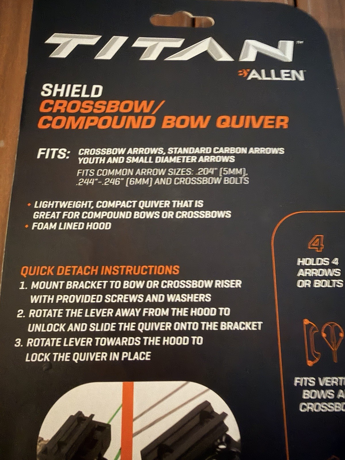 Titan Allen, Shield Crossbow/Compound Bow Quiver