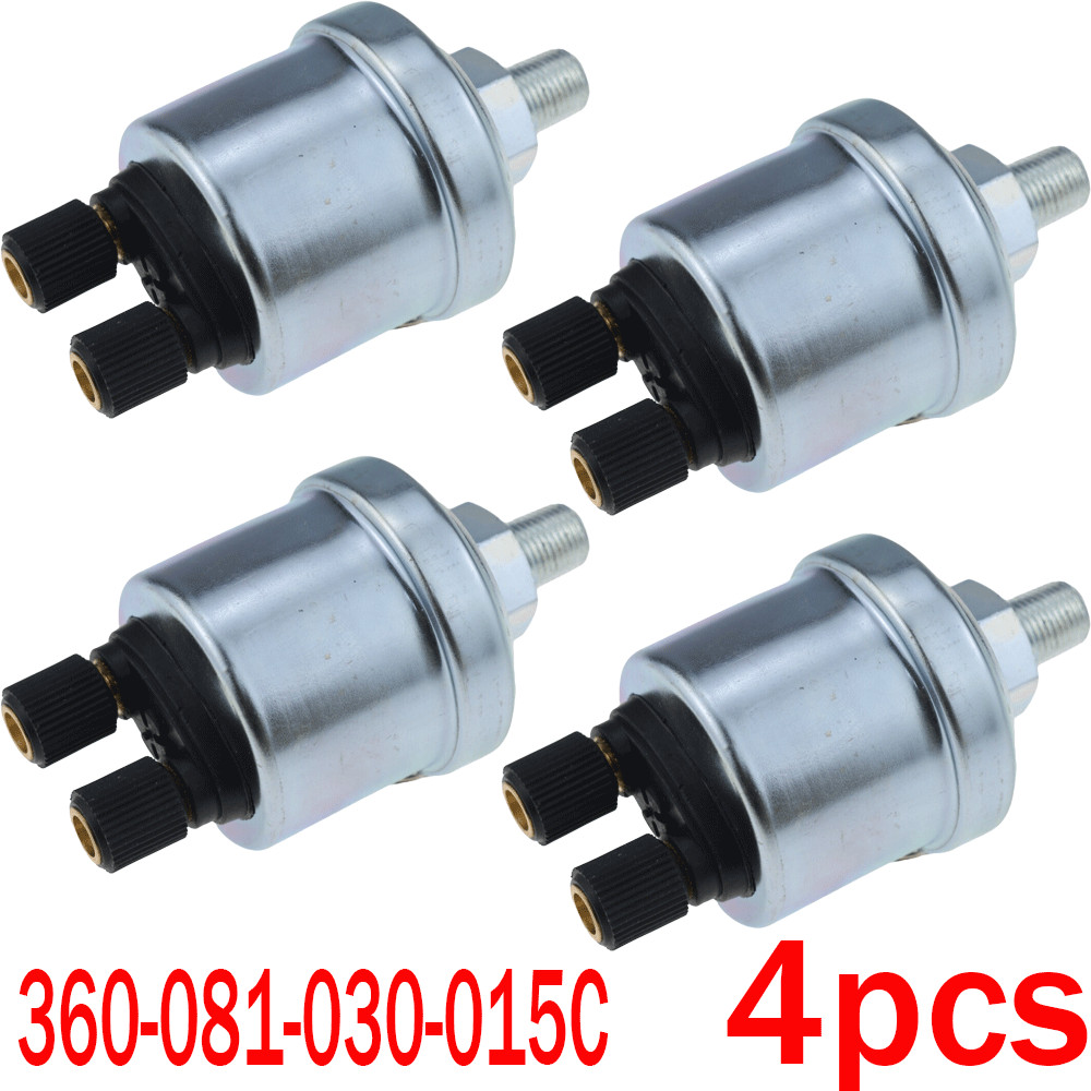 4pcs Engine Oil Pressure Sensor Sender Switch 1/8"-27 NPTF 0-150PSI 0-10 Bar HOT