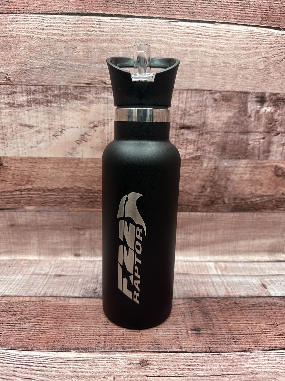 F-22 RAPTOR LASER ENGRAVED 17 OZ INSULATED WATER BOTTLE