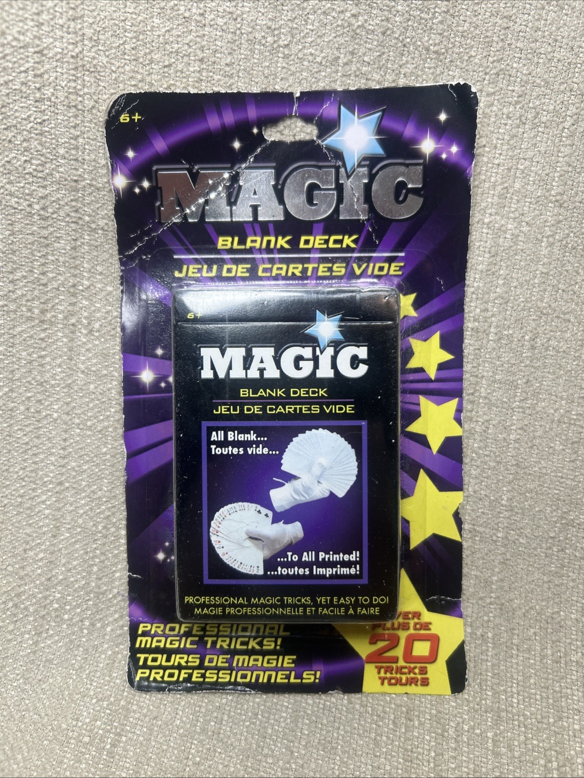2015 Fantasma Toys Magic Blank Deck Playing Cards Trick Illusion