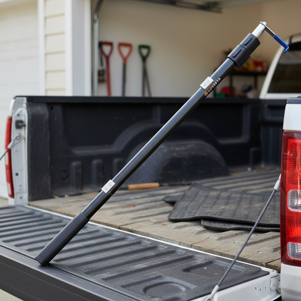Magnetic Cargo  Tool for Pickup Trucks with Extra Hooks Included