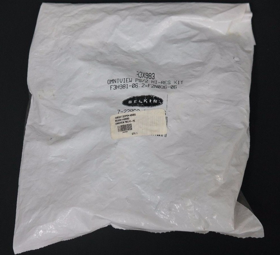 NEW BELKIN A3X983 OMNIVIEW PS/2 HI-RES CABLE KIT 722868192726 F3H98106 F2N03606