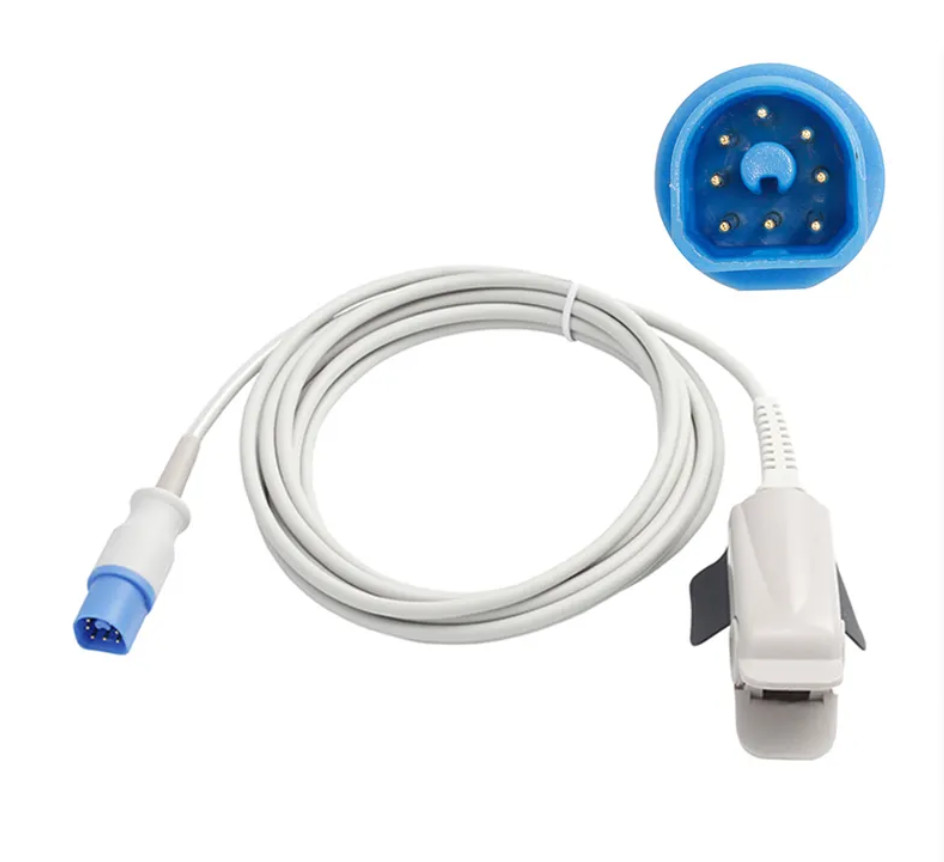Compatible Philips M1196A M1191A Adult Finger Clip Spo2 Sensor 3meter