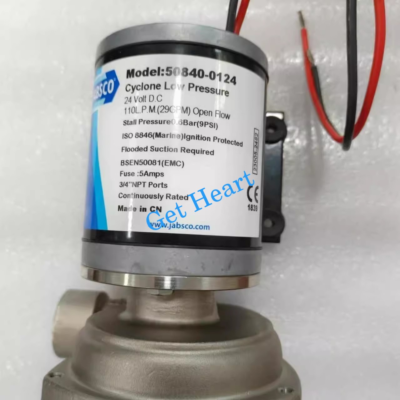 Jabsco Diaphragm Pump Electric Water Pump  50840-0124 24V5A DHL or fedex or UPS