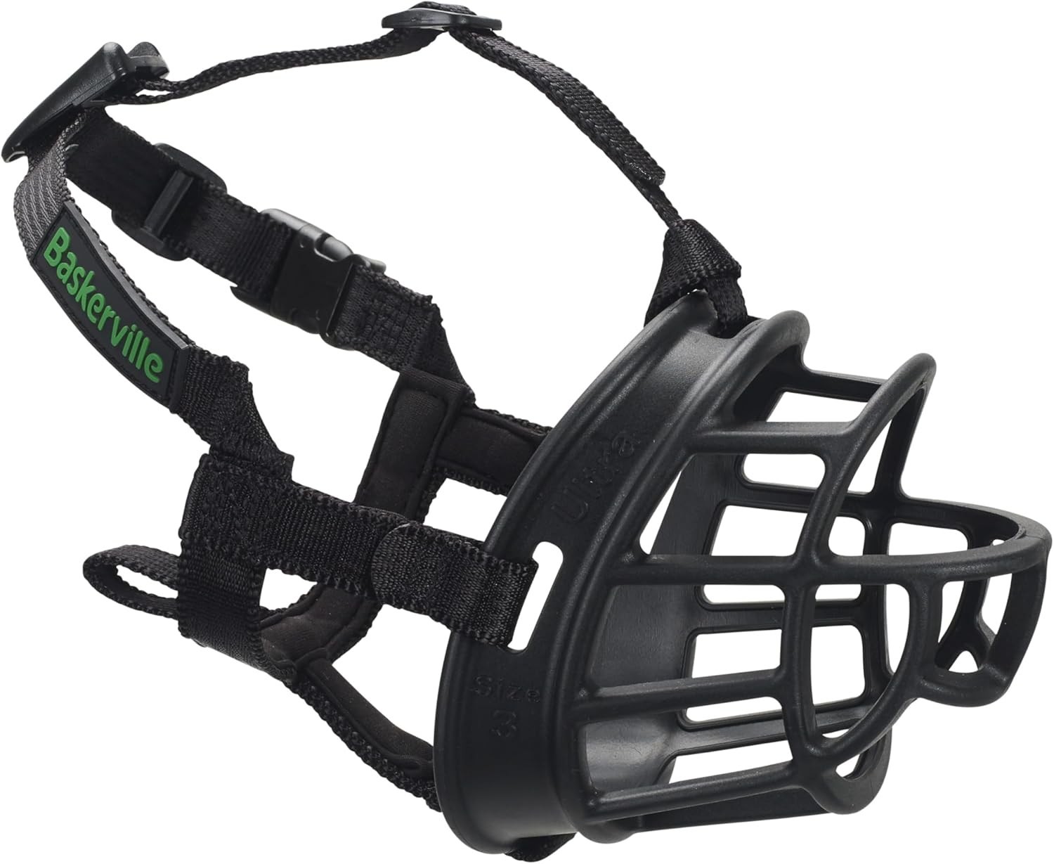 Dog Muzzle Large Breathable Adjustable Padded Prevent Biting Training
