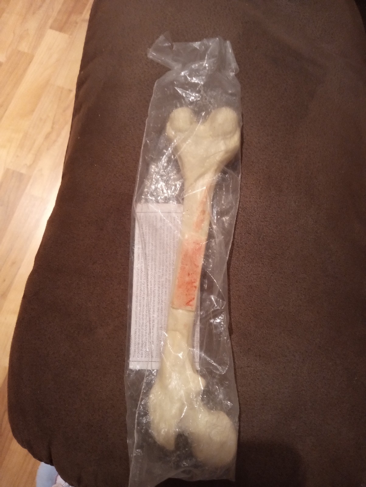 Premarin Med Medicine Brand Bone Figure One Part Pulls Off in Plastic