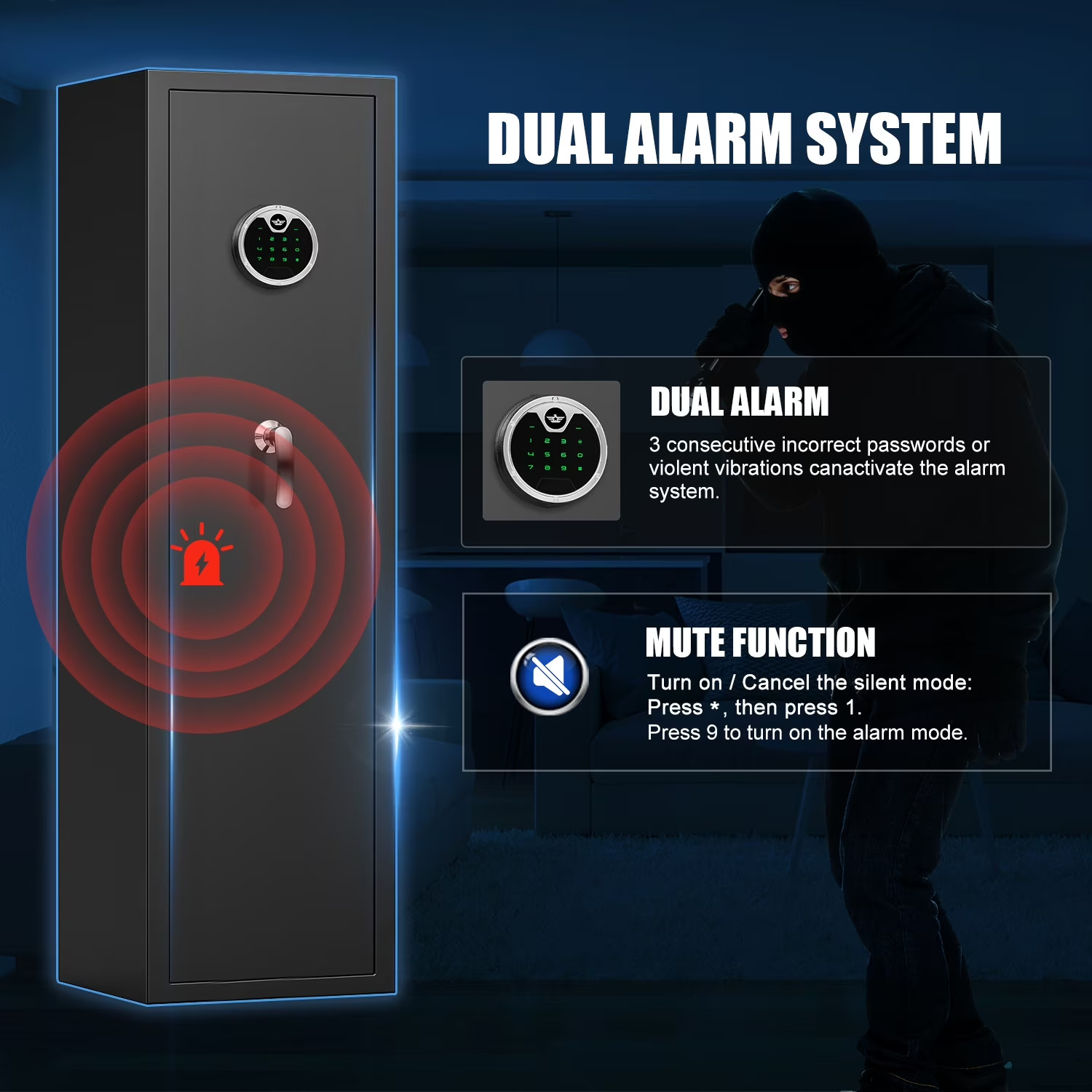 Fireproof Waterproof Gun Safe, Digital Quick Access - Brand New