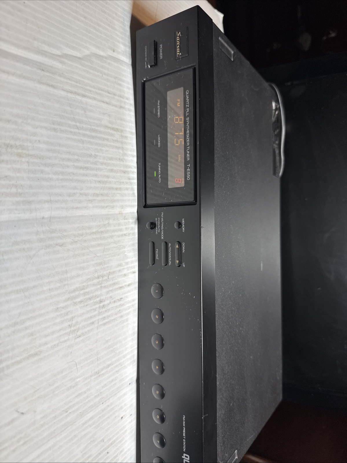 Sansui Classic T-E550 AM/FM Stereo Tuner Vintage Electric Japan. TESTED
