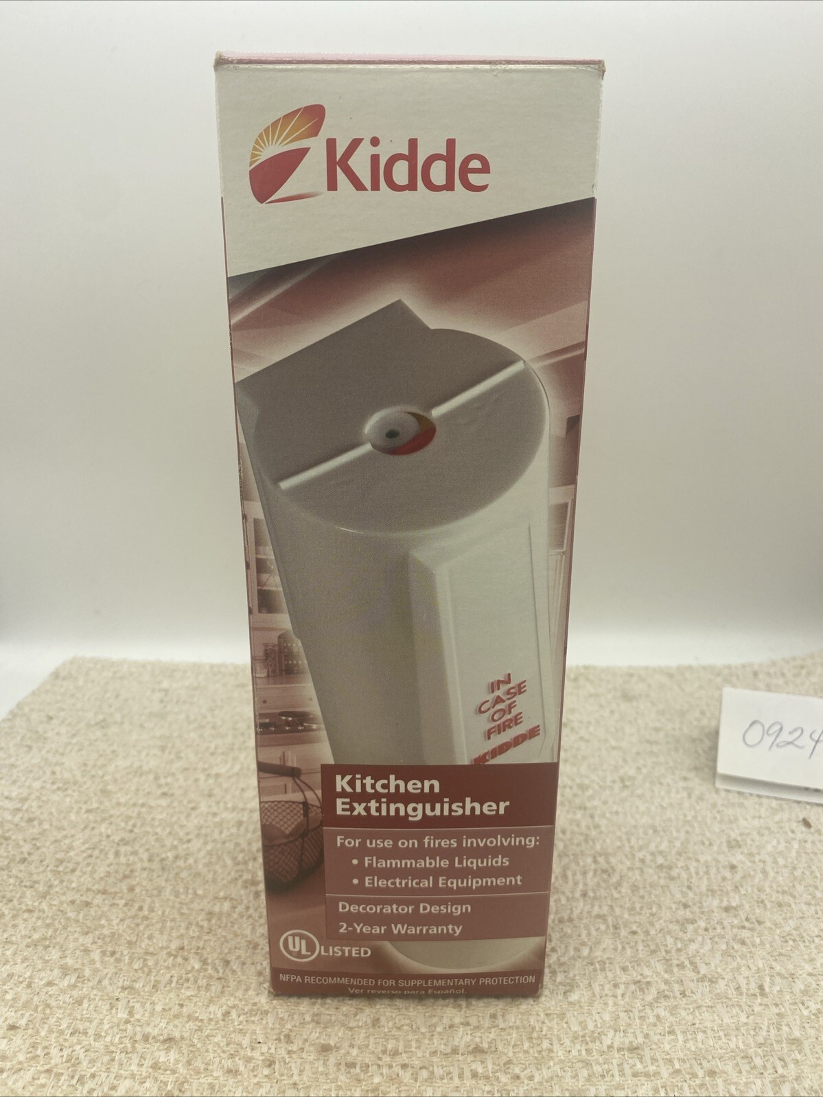 Kidde Fire Safety Carrier 21006206 KK2 1 lb BC w/Shroud(Disposable)