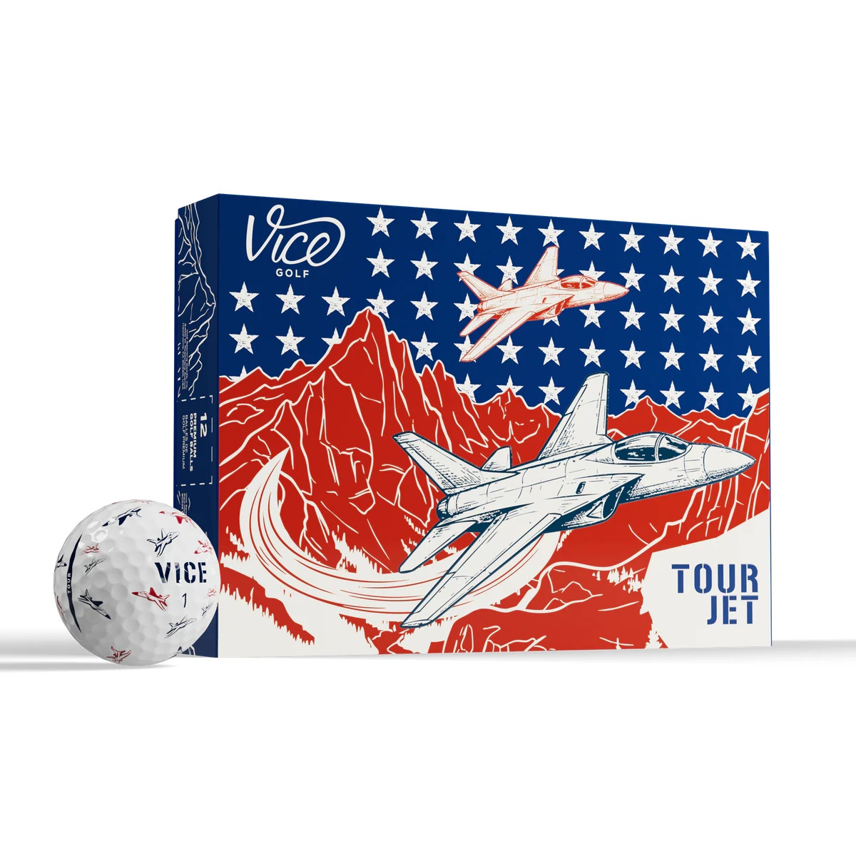 Vice Golf Tour JET All Over Print Golf Balls - Special Edition