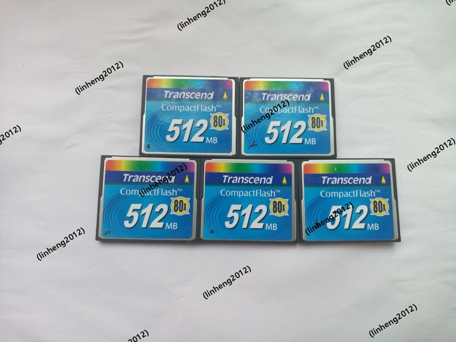 5PCS   Transcend 512MB 80X CF Compact Flash Card