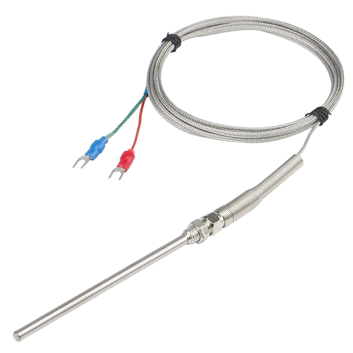 K-Type Thermocouple Temperature Sensors Probe Length 100mm(2M)